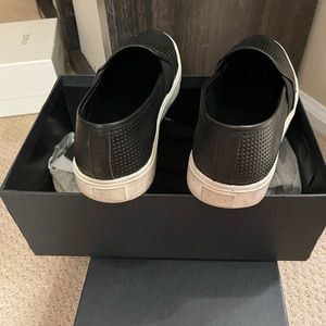 Black Vince slip on shoes